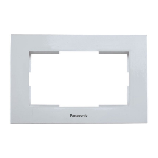 Imagine RAMA PT PRIZA SCHUKO DUBLA KARRE PLUS PANASONIC SILVER
