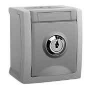 Imagine PRIZA SCHUKO CU CHEIE IP54 PACIFIC PANASONIC GRI,