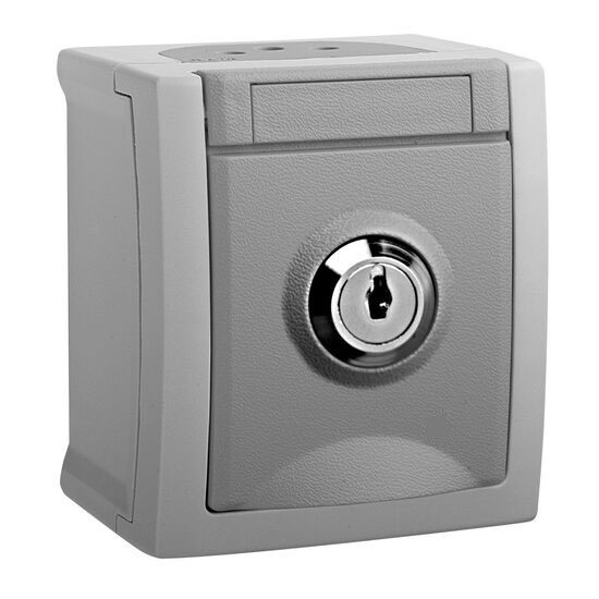 Imagine PRIZA SCHUKO CU CHEIE IP54 PACIFIC PANASONIC GRI,
