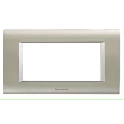Imagine RAMA 4M MODULAR SISTEMA INOX MAT + METALIC ALB PANASONIC