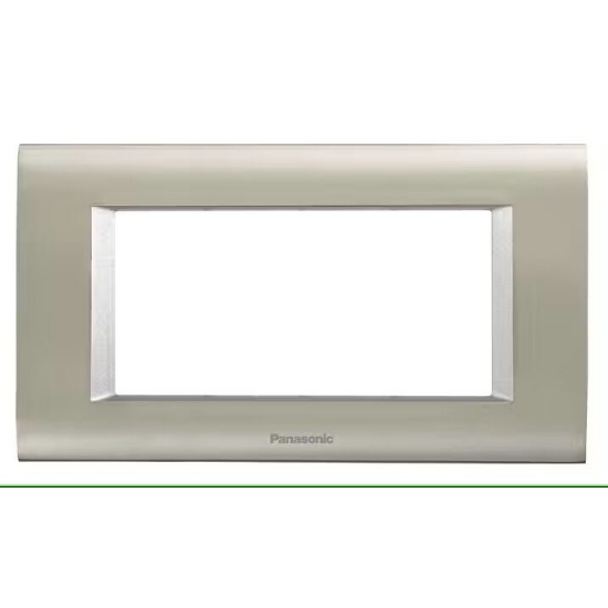 Imagine RAMA 4M MODULAR SISTEMA INOX MAT + METALIC ALB PANASONIC