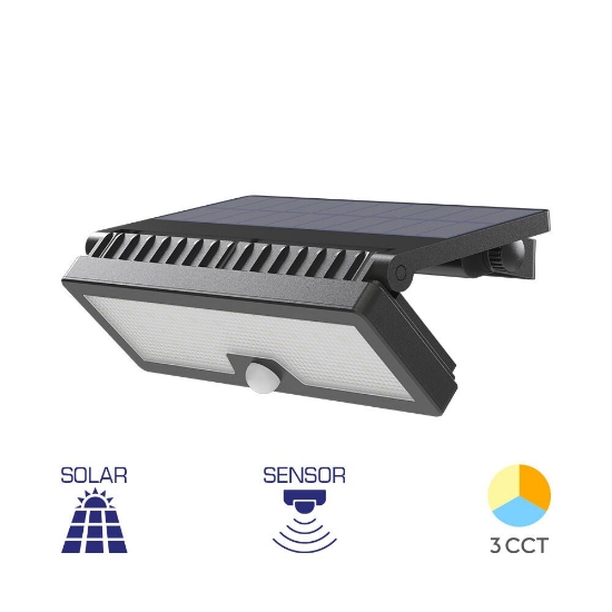 Imagine CORP SOLAR CU SENZOR W3, PT PERETE 10W, 3IN1, IP54