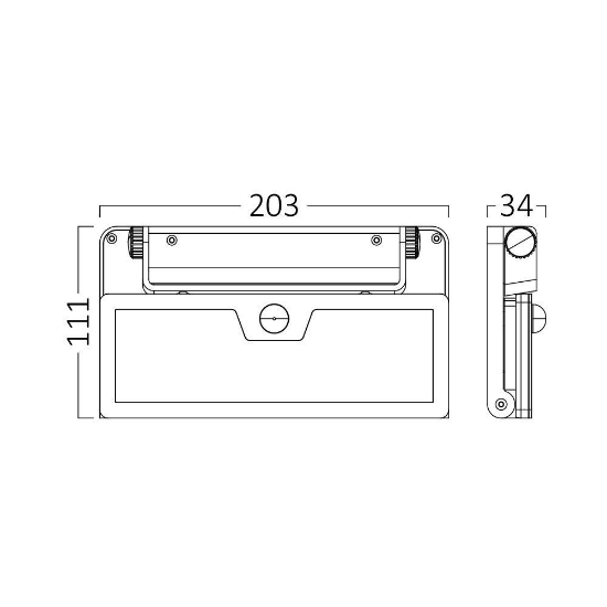 Imagine CORP SOLAR CU SENZOR W3, PT PERETE 10W, 3IN1, IP54