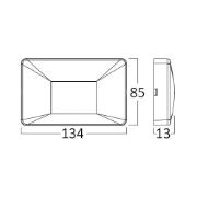 Imagine CORP LED PT, 3W 240lm, 3IN1 VEKTA-B PATRAT ALB IP65