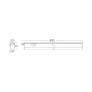 Imagine CORP LINEER LEDLINE 11W 6500K 1220LM D:885MM IP20