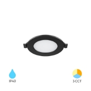 Imagine SPOT LED ROTUND ST 3W 220LM 3IN1 F:85MM IP40 NEGRU