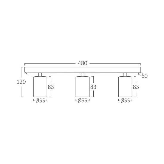 Imagine SPOT 3xGU10 PE PERETE AURIU BR PLUS SRQ_3