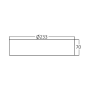 Imagine SPOT LED ROT PT 24W 3000K 233MM FATON ALB