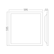 Imagine LED PANEL SLIM 28-33-40W 4400LM 595X595 ALB 3in1 BRAYTRON