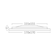 Imagine SPOT LED PATRAT ST 12W 1120lm 3in1 D: 6inch