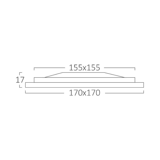 Imagine SPOT LED PATRAT ST 12W 1120lm 3in1 D: 6inch