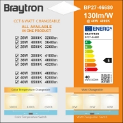Imagine LED PANEL SLIM 28-33-40W 4400LM 595X595 ALB 3in1 BRAYTRON