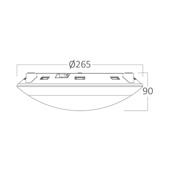 Imagine CORP pt EXTERIOR 1xE27 NAPOLI-PC D:270mm IP65 ALB