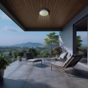 Imagine CORP pt EXTERIOR 1xE27 NAPOLI-PC D:270mm IP65 NEGRU