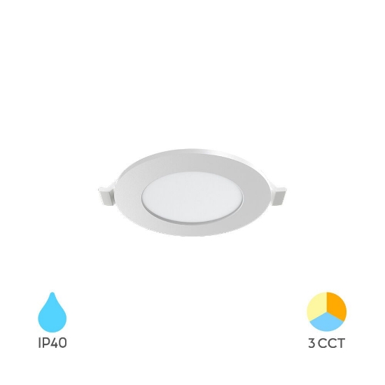Imagine SPOT LED ROTUND ST 3W 220LM 3IN1 F:85MM IP40 ALB