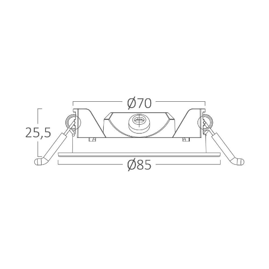 Imagine SPOT LED ROTUND ST 3W 220LM 3IN1 F:85MM IP40 ALB