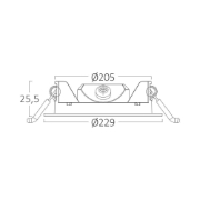 Imagine SPOT LED ROTUND ST 18W 1760LM 3IN1 F:229MM IP40