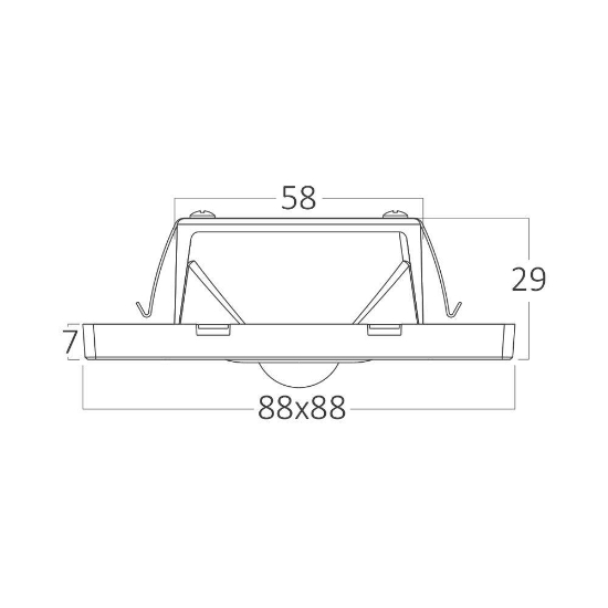 Imagine CORP LED PT TREPTE CU SENZOR 1,5W 3in1 ALB