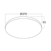 Imagine PLAFONIERA LED 40W 6500K IP20 D370 RND