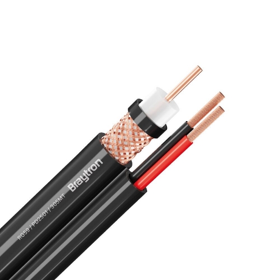 Imagine CCTV COAXIAL CU + 2x0.75mm CCA, ALB , 305M/ROLA