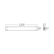 Imagine CORP LINEER PROLINE-PB 120CM 100W 4000K ALB