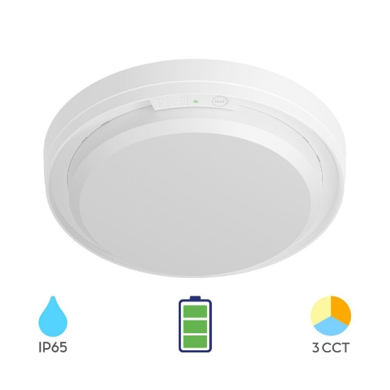 Imagine APLICA LED CU KIT EMERGENTA 18W 3in1 MOON IP65