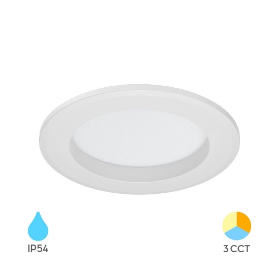 Imagine SPOT CU LED ROTUND D90 9W 3in1 IP54 ALB