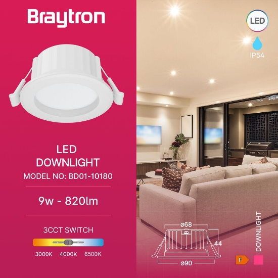 Imagine SPOT CU LED ROTUND D90 9W 3in1 IP54 ALB