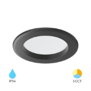 Imagine SPOT CU LED ROTUND D90 9W 3in1 IP54 NEGRU