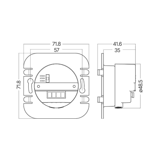 Imagine SPOT LED STEP-A-MAIN-2W-3IN1-IP20 STEPLIGHT MEC.