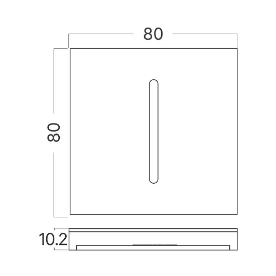 Imagine CAPAC PATRAT ALB pt. STEPLIGHT BH07-00018 STEP-A-CS3
