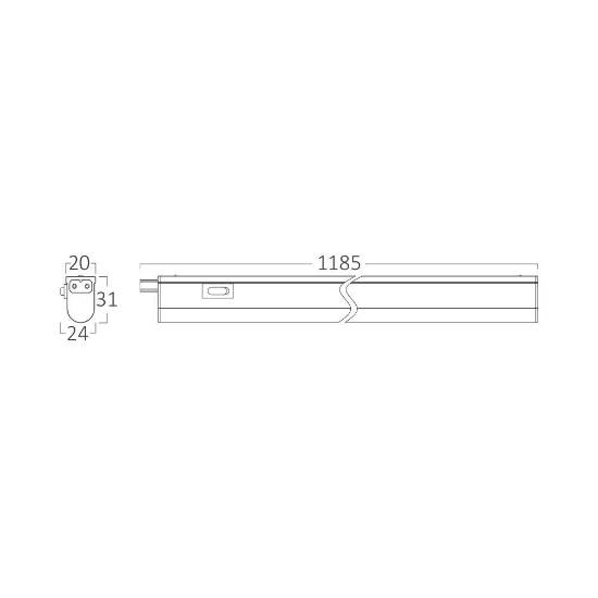 Imagine CORP LINEER LEDLINE 14W 3000K 1550LM L:1185mm IP20