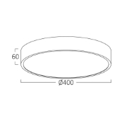 Imagine PLAFONIERA LED 36W 3in1 AURIU BLADE RND