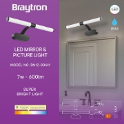 Imagine CORP LED PT BAIE 7W 4000K 400MM NEGRU IP44 LILY-C