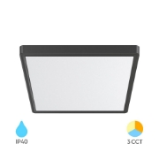 Imagine PLAFONIERA LED 36W 3in1 2600lm IP40 NEGRU JADE SQR SLR