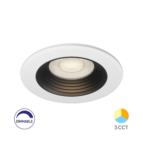 Imagine SPOT CU LED ROTUND G6 6,5W DIM-3in1 IP20 ALB/NEGRU