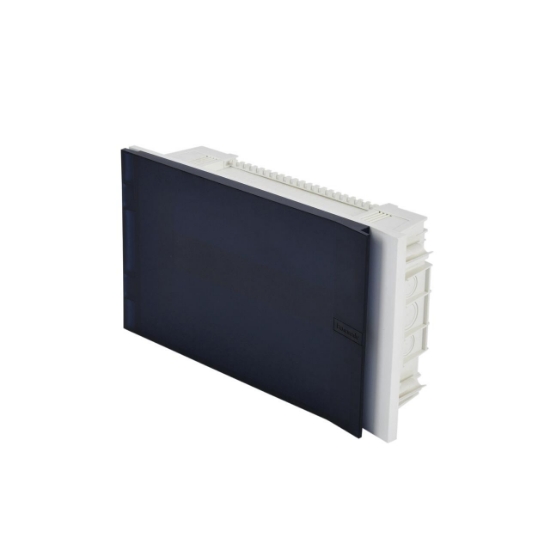 Imagine CUTIE DE DISTRIBUTIE MODULARA ST 16M , USA FUMURIU TRANSPARENTA, COMPLET, PANASONIC