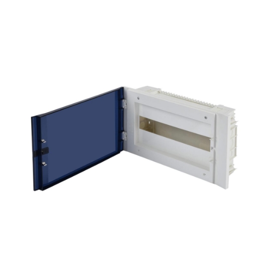 Imagine CUTIE DE DISTRIBUTIE MODULARA ST 16M , USA FUMURIU TRANSPARENTA, COMPLET, PANASONIC
