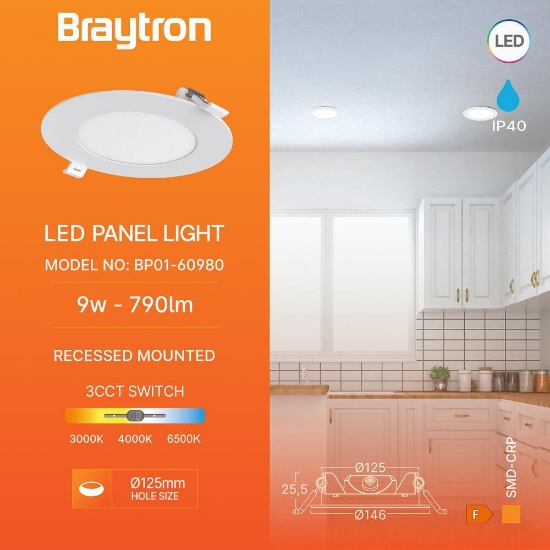 Imagine SPOT LED ROTUND ST 9W 3IN1, 5inch ALB IP40