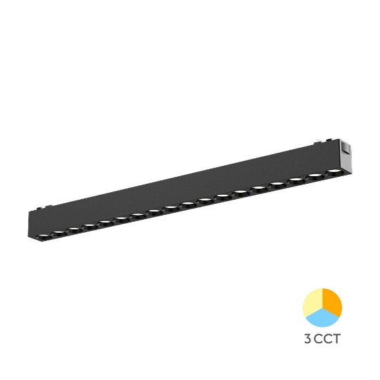Imagine CORP LED PT SINA MAGNET 18W 24gr. 3in1 NEGRU SLIM