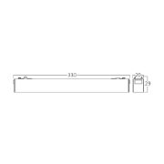 Imagine CORP LED PT SINA MAGNET 18W 24gr. 3in1 NEGRU SLIM