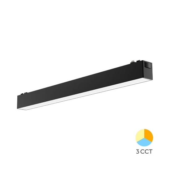 Imagine CORP LINEER LED PT SINA MAGN. 10W 3in1 NEGRU