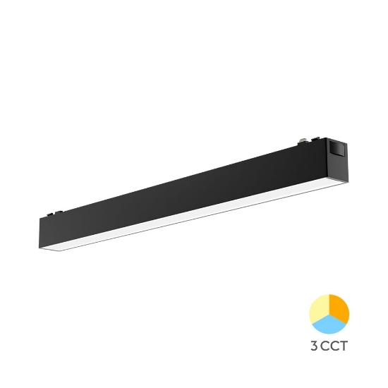 Imagine CORP LINEER LED PT SINA MAGN. 10W 3in1 NEGRU S20B-LNR300-SLIM