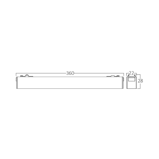 Imagine CORP LED PT SINA MAGNET 18W 3in1 NEGRU S20B-LNS330-SLIM