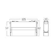 Imagine CORP LED PT SINA MAGNET 6W 3in1 NEGRU S20B-WSL110