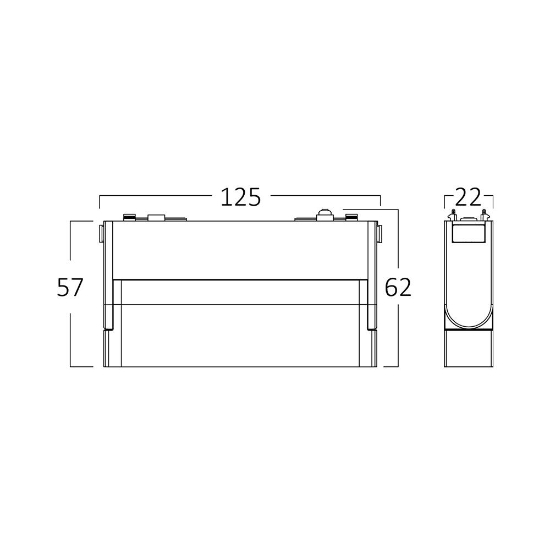 Imagine CORP LED PT SINA MAGNET 6W 3in1 NEGRU S20B-WSL110