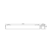 Imagine CORP LED PT SINA MAGNET 12W 3in1 NEGRU S20B-LNS220-SLIM