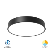 Imagine PLAFONIERA LED 36W 3in1 NEGRU BLADE RND