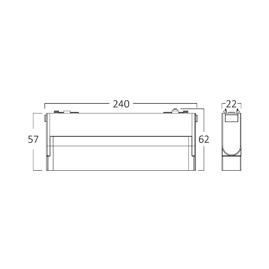 Imagine CORP LED PT SINA MAGNET 12W 3in1 NEGRU S20B-WSL250