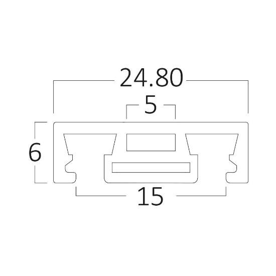 Imagine SINA MAGNETIC PT, 2M/BUC, NEGRU, SLIM S20B-SR02